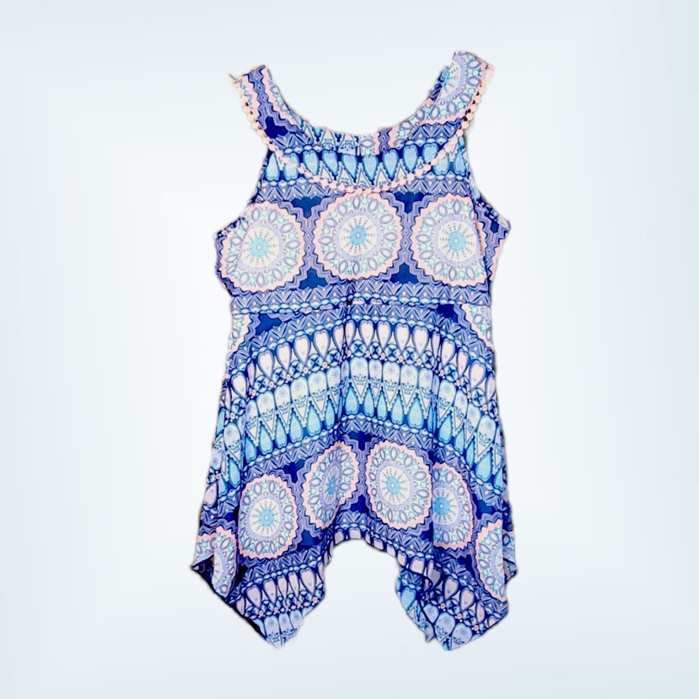 Pogo Club of NY Flowy Geometric Tank Top